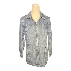 Vintage Denim Jean Barn Jacket 100% Cotton Petite Large Field Gear